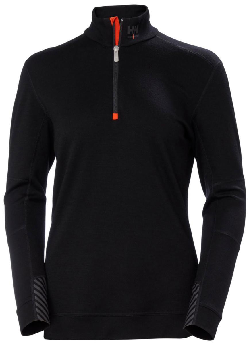 Undertröja Helly Hansen Lifa Merino 75210 - UNDERTRÖJA HH 75210-990 DAM SV LIFA MERINO HALF ZIP M