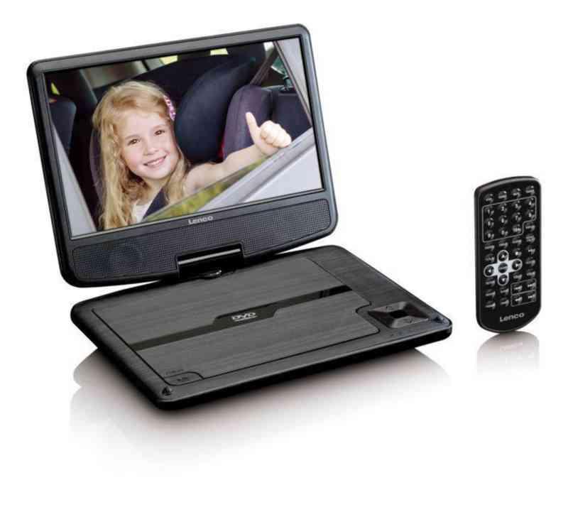 Portabel DVD, 9", Lenco - LENCO PORTABEL DVD 9"SKÄRM USB INGÅNG, BXDXH:222X174X43