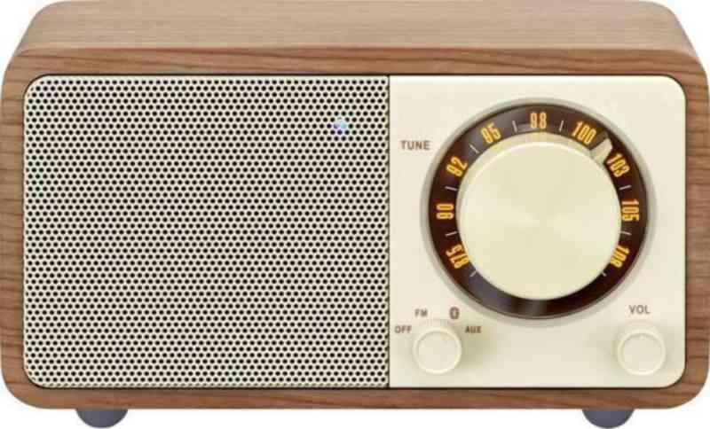 Bordsradio Mikro, FM - RADIO MIKRO FM SANGEAN INBYGGT BATTERI VALNÖT